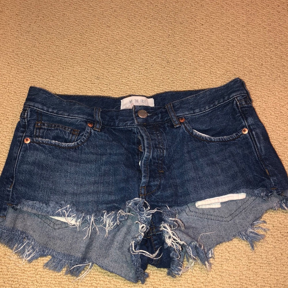 Free people jean shorts